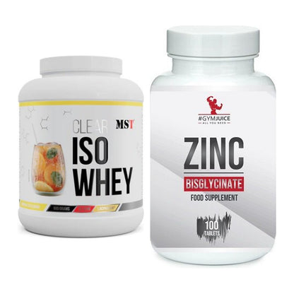 Basis-Set: MST Iso Clear + #GYMJUICE ZINC Bisglycinate – alle enthaltenen Artikel