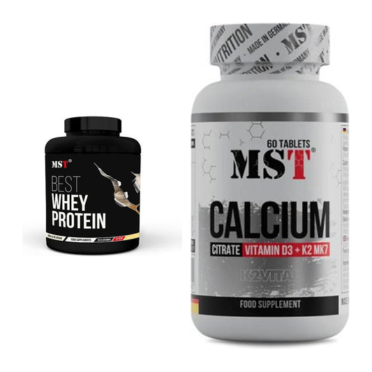 Basis-Set: MST Best Whey Protein + MST Calcium Citrate D3 + K2Vital – alle enthaltenen Artikel