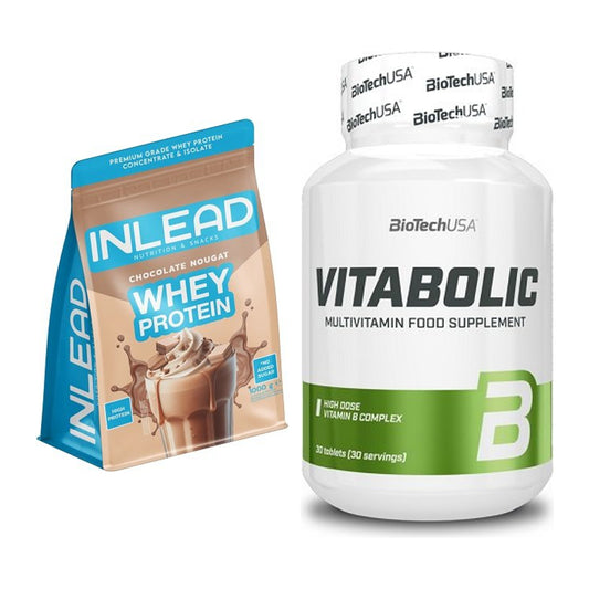 Basis-Set: INLEAD Whey Protein + BioTech Vitabolic 30 Tabl. – alle enthaltenen Artikel