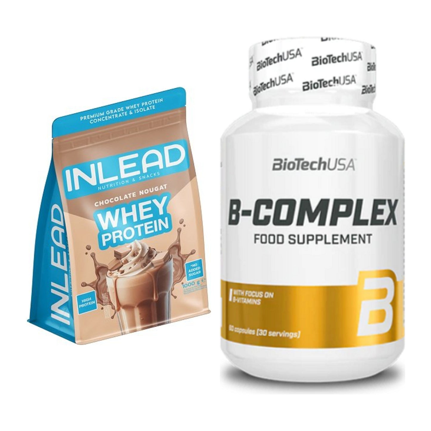 Basis-Set: INLEAD Whey Protein + BioTech B Complex 60 Tabl. – alle enthaltenen Artikel