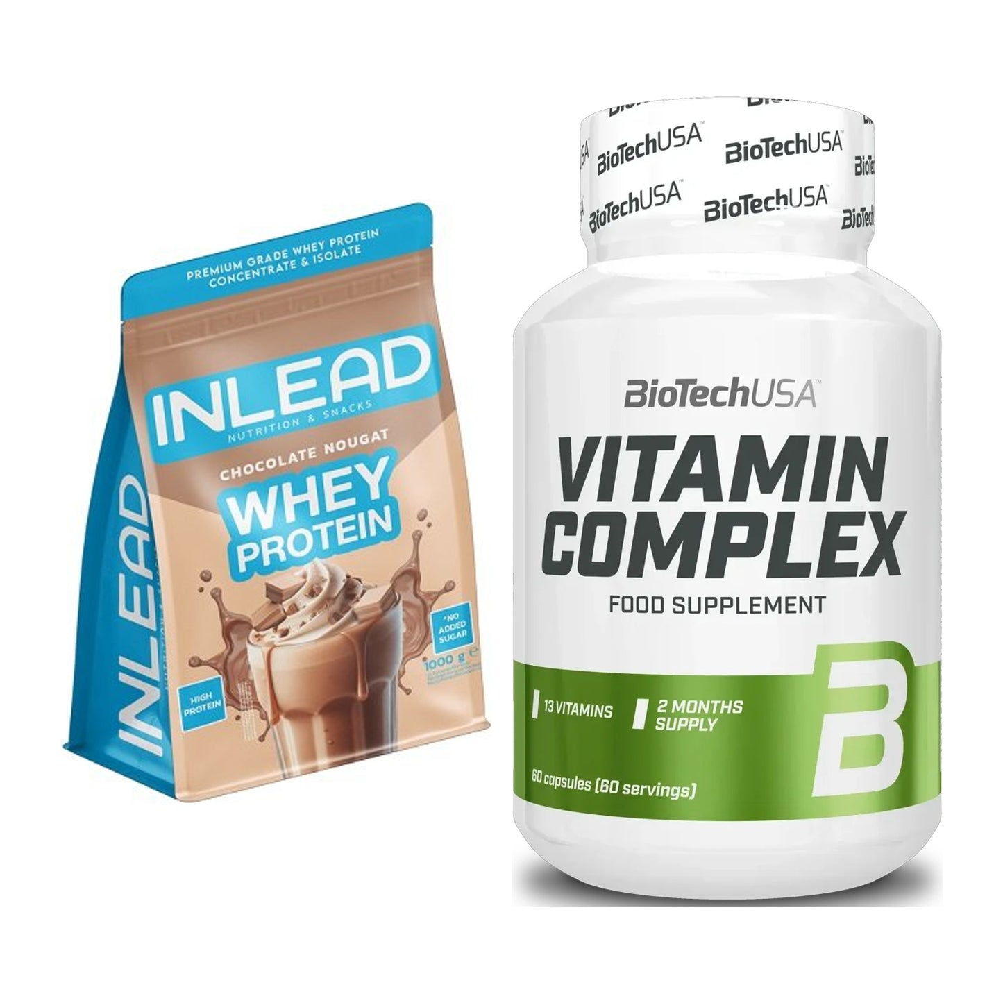 Basis-Set: INLEAD Whey Protein + BioTech Vitamin Complex – alle enthaltenen Artikel