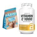 Basis-Set: INLEAD Whey Protein + BioTech Vitamin C 1000 250 Tabl. – alle enthaltenen Artikel