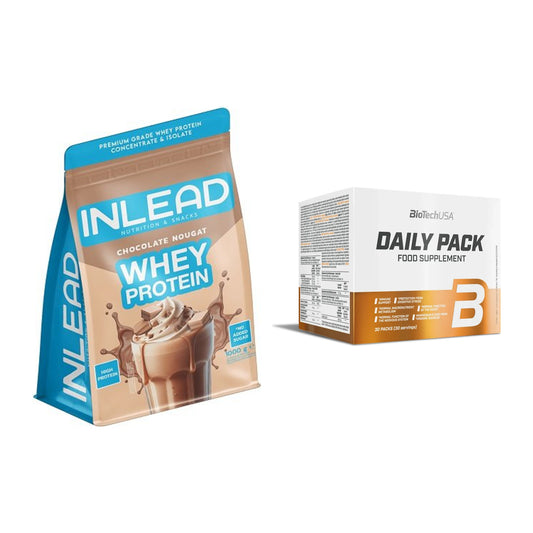 Basis-Set: INLEAD Whey Protein + BioTech Daily Packs 30 Packs – alle enthaltenen Artikel