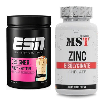 Basis-Set: ESN Designer Whey + MST Zinc Chelate Bisglycinate – alle enthaltenen Artikel