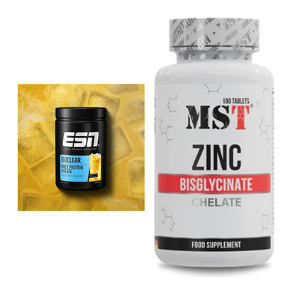 Basis-Set: ESN ISOCLEAR Whey Isolate + MST Zinc Chelate Bisglycinate – alle enthaltenen Artikel