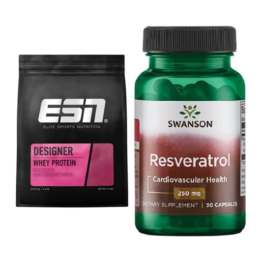 Basis-Set: ESN Designer Whey + Swanson Resveratrol – alle enthaltenen Artikel