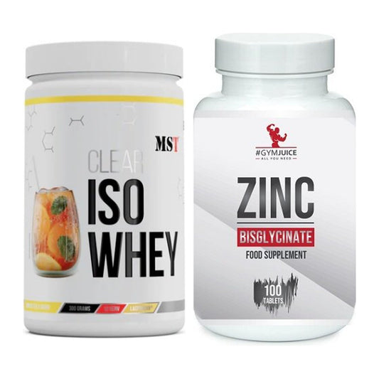 Basis-Set: MST Iso Clear + #GYMJUICE ZINC Bisglycinate – alle enthaltenen Artikel