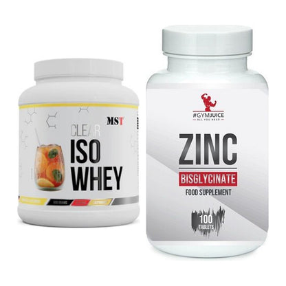 Basis-Set: MST Iso Clear + #GYMJUICE ZINC Bisglycinate – alle enthaltenen Artikel