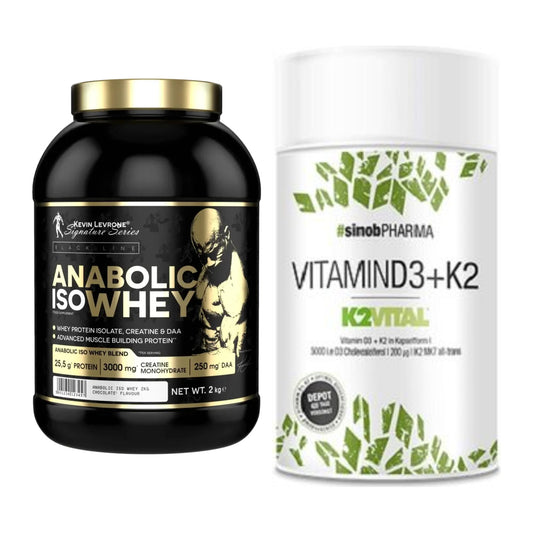 Basis-Set: Kevin Levrone Anabolic Iso Whey + Sinob Vitamin D3 + K2 – alle enthaltenen Artikel