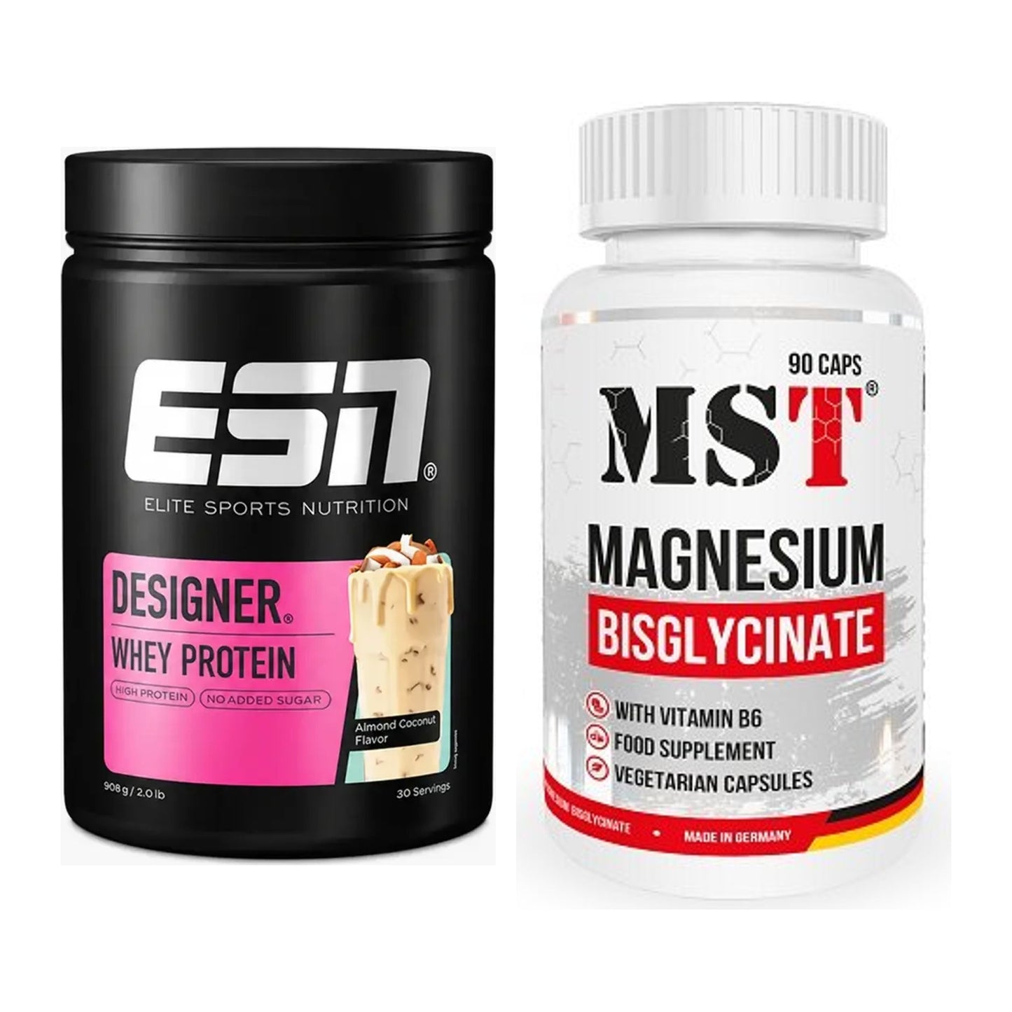 Basis-Set: ESN Designer Whey + MST Magnesium Bisglycinat – alle enthaltenen Artikel