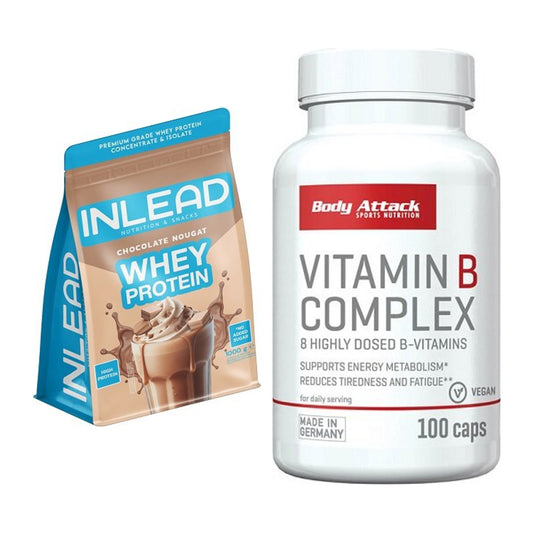 Basis-Set: INLEAD Whey Protein + Body Attack Vitamin B-Complex – alle enthaltenen Artikel