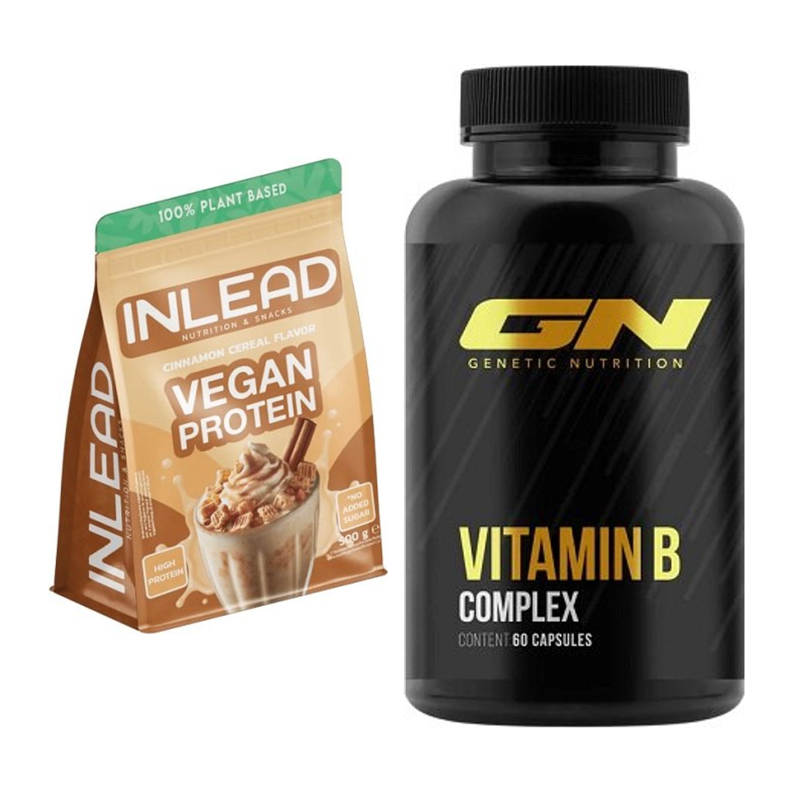 Basis-Set: INLEAD Vegan Protein + GN Vitamin B-Complex – alle enthaltenen Artikel