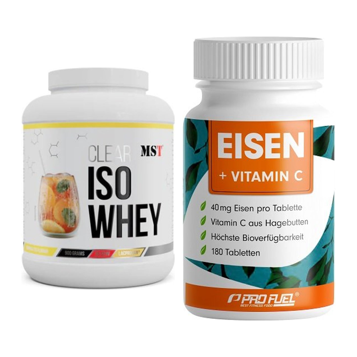Basis-Set: MST Iso Clear + ProFuel EISEN + nat. Vitamin C – alle enthaltenen Artikel