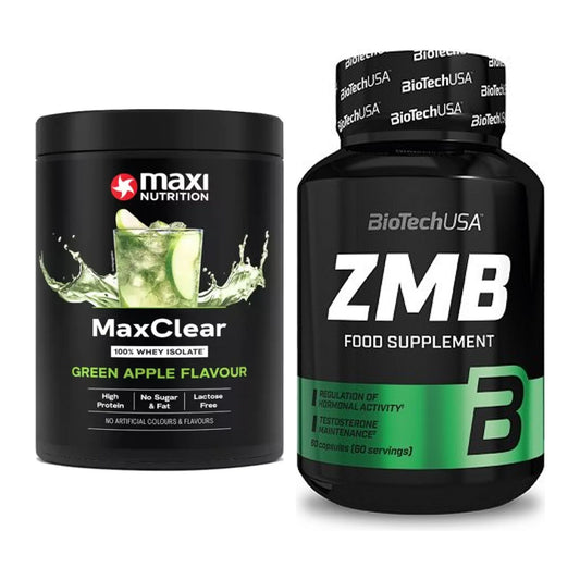 Basis-Set: MaxiNutrition MaxClear 100% Clear + BioTech ZMB – alle enthaltenen Artikel