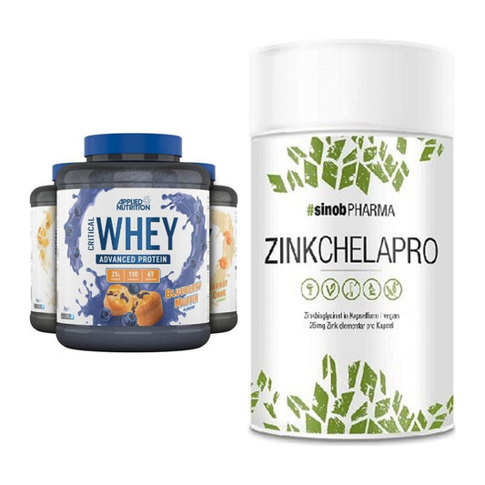 Basis-Set: Applied Nutrition Critical Whey + Sinob Zink Chelapro – alle enthaltenen Artikel