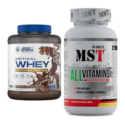 Basis-Set: Applied Nutrition Critical + MST All Vitamins 60 Pillen – alle enthaltenen Artikel