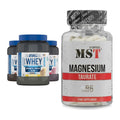 Basis-Set: Applied Nutrition Critical Whey + MST Magnesium Taurat – alle enthaltenen Artikel