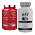 Basis-Set: Scitec 100% Whey Professional + MST Iron Bisglycinate – alle enthaltenen Artikel