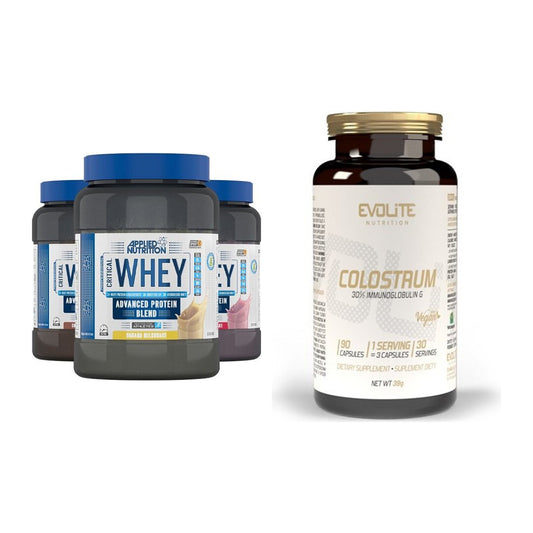 Basis-Set: Applied Nutrition Critical + Evolite Nutrition Colostrum – alle enthaltenen Artikel