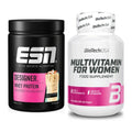 Basis-Set: ESN Designer Whey + BioTech Multivitamin für Frau 60 – alle enthaltenen Artikel
