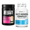 Basis-Set: ESN Designer Whey + BioTech Multi Mineral Complex 100 – alle enthaltenen Artikel