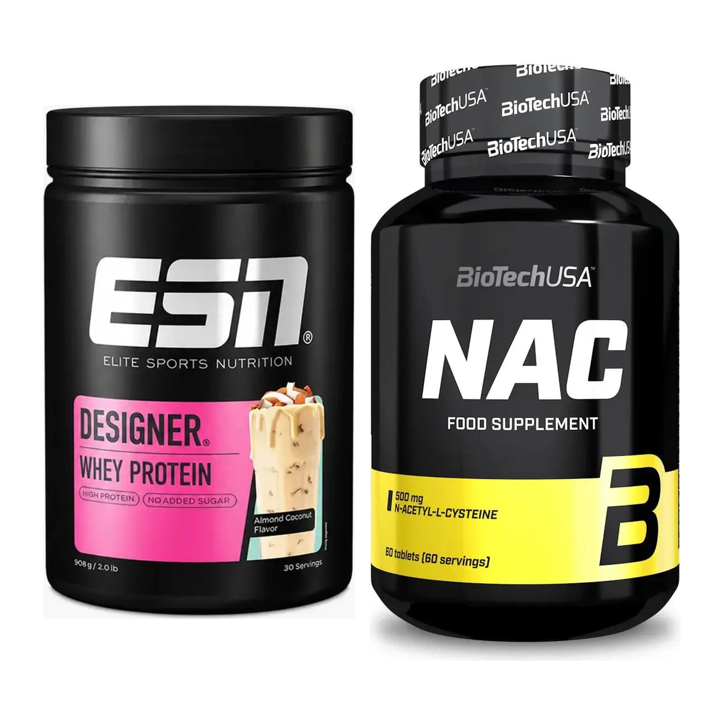 Basis-Set: ESN Designer Whey + BioTech NAC – alle enthaltenen Artikel