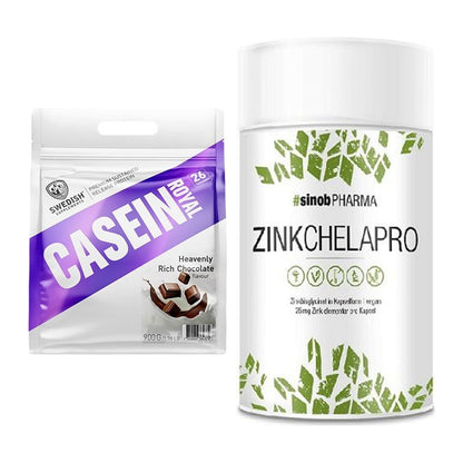 Basis-Set: Swedish Supplements Casein Royal + Sinob Zink Chelapro – alle enthaltenen Artikel