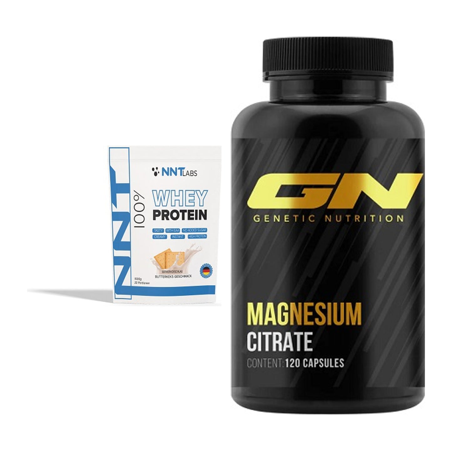 Basis-Set: NNT Whey + GN Magnesium Citrate – alle enthaltenen Artikel