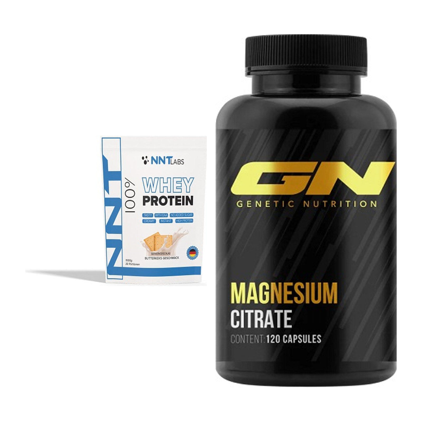 Basis-Set: NNT Whey + GN Magnesium Citrate – alle enthaltenen Artikel