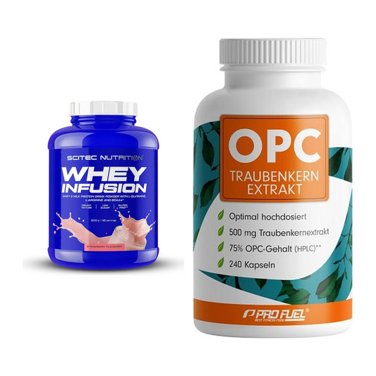 Basis-Set: Scitec Whey Infusion + ProFuel OPC Traubenkernextrakt – alle enthaltenen Artikel