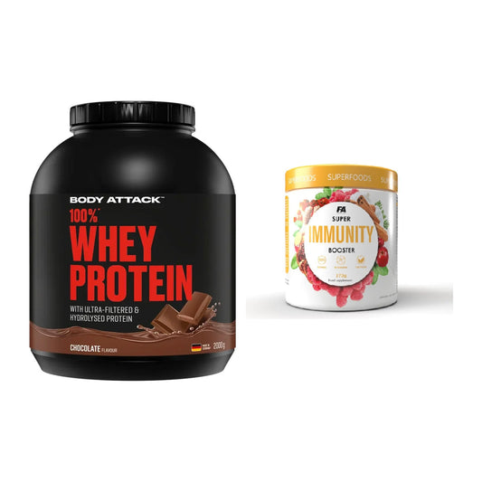 Basis-Set: Body Attack 100% Whey + FA Nutrition Wellnes Line – alle enthaltenen Artikel