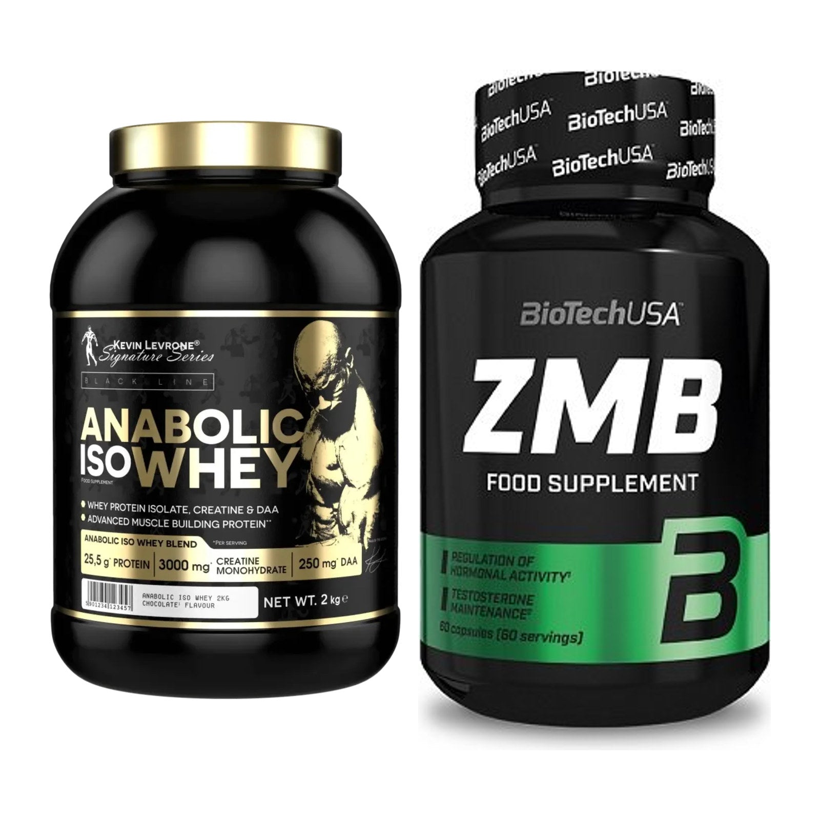 Basis-Set: Kevin Levrone Anabolic Iso Whey + BioTech ZMB – alle enthaltenen Artikel