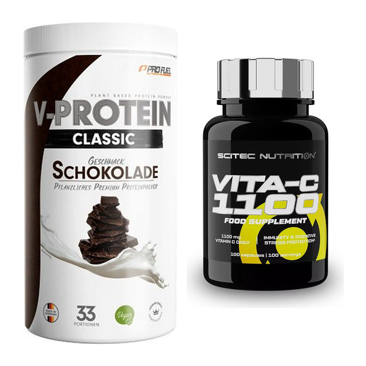 Basis-Set: ProFuel VEGAN PROTEIN + Scitec Vitamin C 1100 – alle enthaltenen Artikel