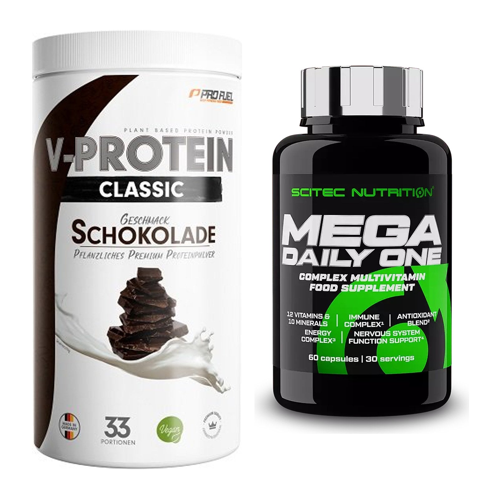 Basis-Set: ProFuel VEGAN PROTEIN + Scitec Mega Daily One Plus – alle enthaltenen Artikel