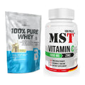 Basis-Set: BioTech 100% Pure Whey + MST Vitamin C 1000 + Zinc 100 – alle enthaltenen Artikel