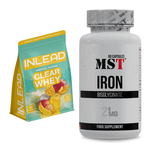 Basis-Set: INLEAD Clear Whey Isolate + MST Iron Bisglycinate – alle enthaltenen Artikel