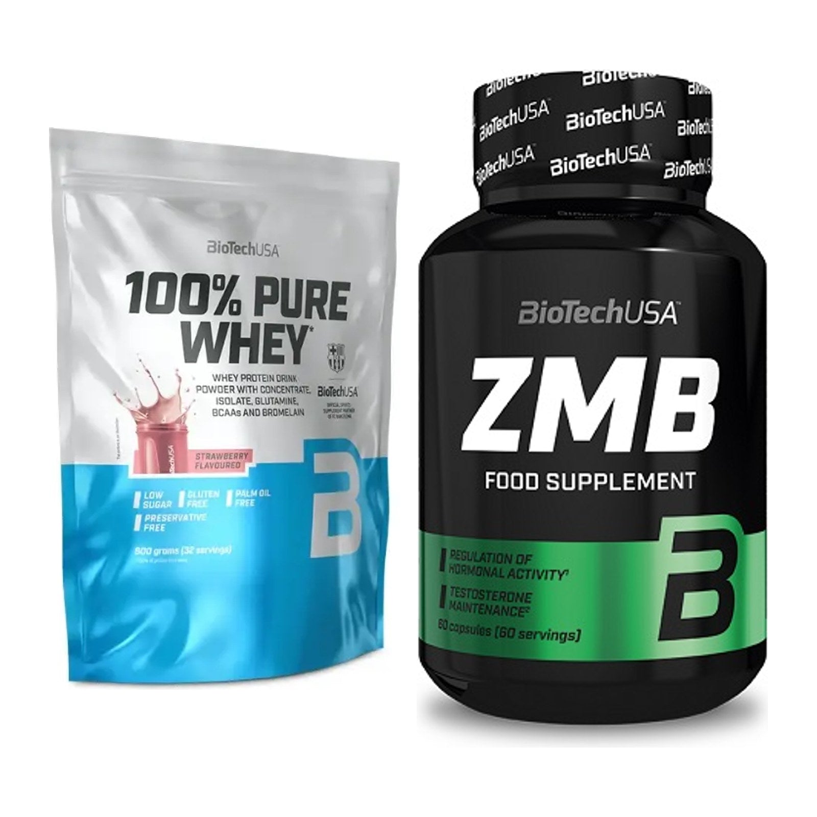 Basis-Set: BioTech 100% Pure Whey + BioTech ZMB – alle enthaltenen Artikel