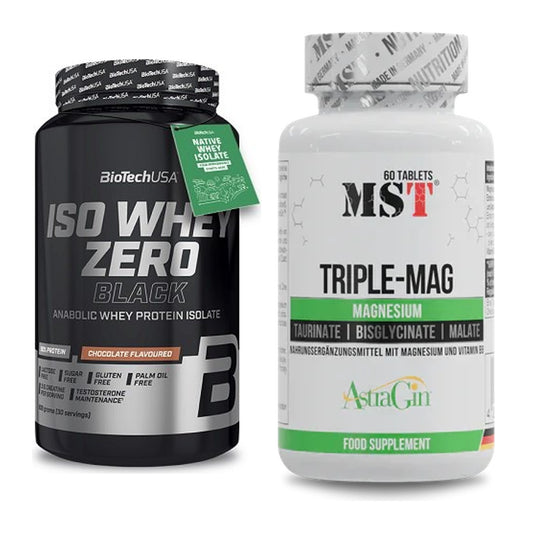Basis-Set: BioTech Iso Whey Zero Black + MST Tripple Mag – alle enthaltenen Artikel
