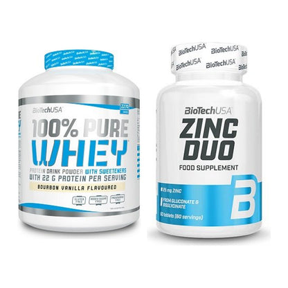 Basis-Set: BioTech 100% Pure Whey + BioTech Zinc Duo – alle enthaltenen Artikel