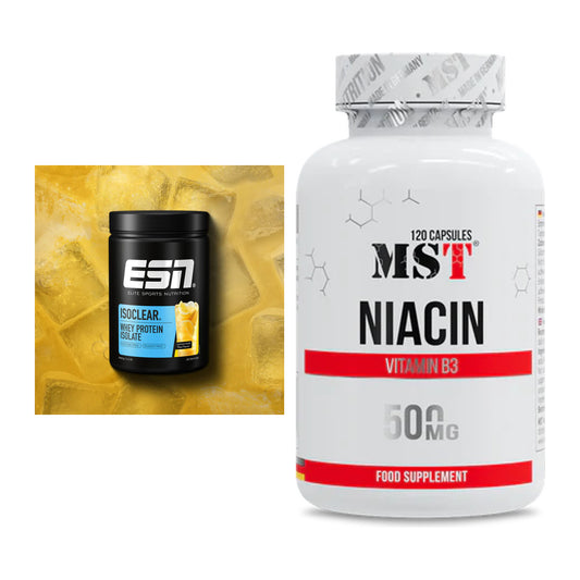Basis-Set: ESN ISOCLEAR Whey Isolate + MST Niacin – alle enthaltenen Artikel