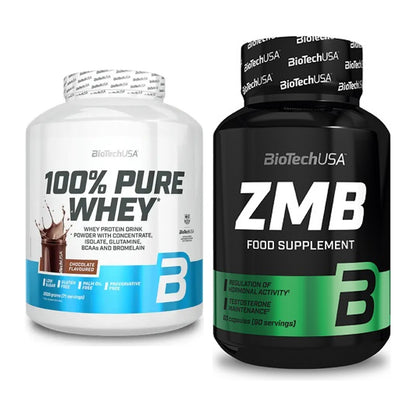 Basis-Set: BioTech 100% Pure Whey + BioTech ZMB – alle enthaltenen Artikel