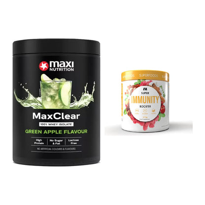 Basis-Set: MaxiNutrition MaxClear 100% + FA Nutrition Wellnes Line – alle enthaltenen Artikel