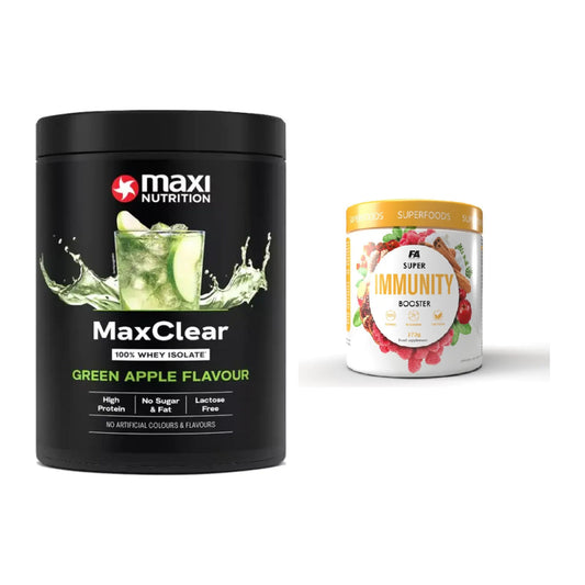 Basis-Set: MaxiNutrition MaxClear 100% + FA Nutrition Wellnes Line – alle enthaltenen Artikel