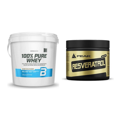 Basis-Set: BioTech 100% Pure Whey + Peak Resveratrol – alle enthaltenen Artikel