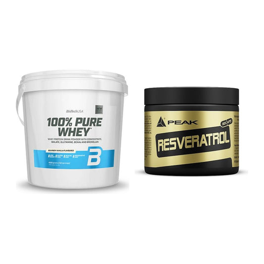 Basis-Set: BioTech 100% Pure Whey + Peak Resveratrol – alle enthaltenen Artikel