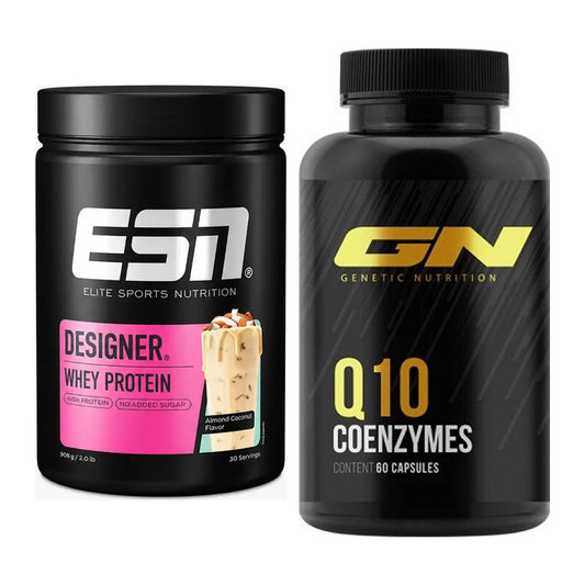 Basis-Set: ESN Designer Whey + GN Q10 Health Line – alle enthaltenen Artikel