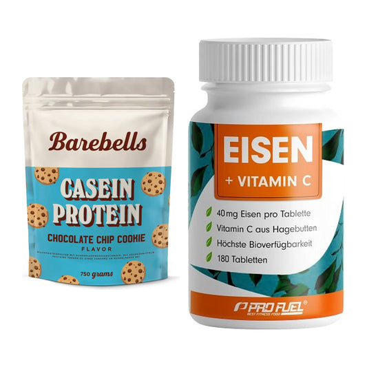 Basis-Set: Barebells Casein Protein + ProFuel EISEN + nat. Vitamin C – alle enthaltenen Artikel