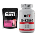 Basis-Set: ESN Designer Whey + MST Vitamin D3 + K2 + MK-7 – alle enthaltenen Artikel
