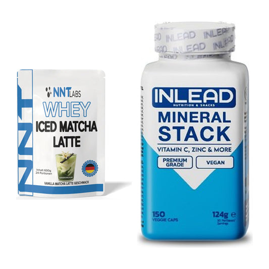 Basis-Set: NNT Whey ICED MATCHA LATTE + INLEAD Mineral Stack – alle enthaltenen Artikel