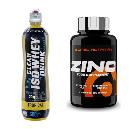 Basis-Set: Body Attack Clear Iso Whey Drink + Scitec Zinc – alle enthaltenen Artikel